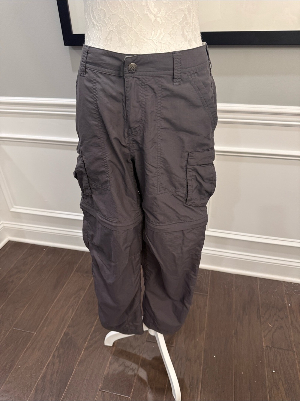REI Women's Gray Convertible Cargo Pants